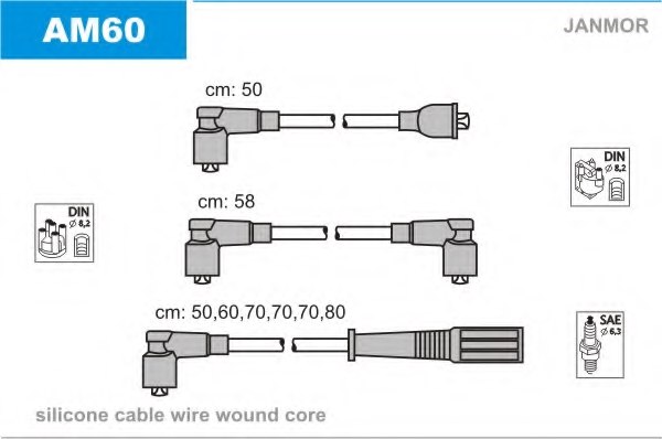 JANMOR AM60 Ignition Cable Kit